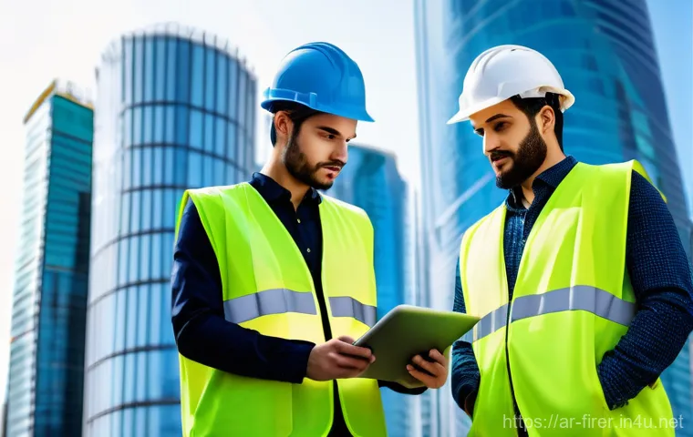 소방설비기사의 산업별 연봉 비교 - High-Stakes Expertise in Industrial Environments**
    "An experienced Arab fire and safety engineer...