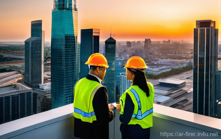 소방설비기사 취업을 위한 자기소개서 작성법 - **Prompt 1: The Visionary Fire Safety Engineer in a Smart City Control Hub**
    A highly detailed, ...